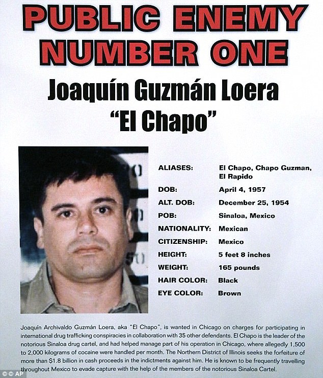El Chapo Wanted Poster