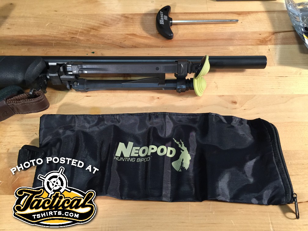 NeoPod Ultralight hunting bipod with cant friction lock 