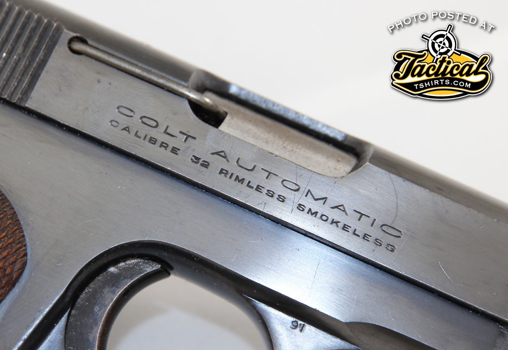 Government-issued models will be stamped “U.S. Property” on the frame below the caliber. 