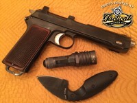 POTD: Steyr-Hahn P08 Pistol, KA-BAR, Surefire