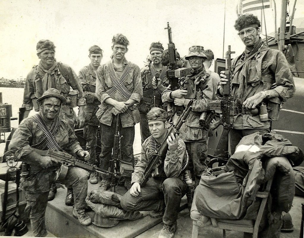SEAL Team 1. Vietnam. Notice the Stoner 63's