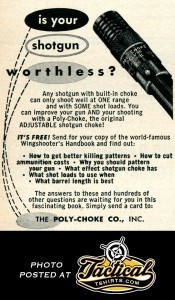 Adjustable chokes have been around since at least the 1950s