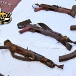 Somali Pirate AK-47s Captured 13166