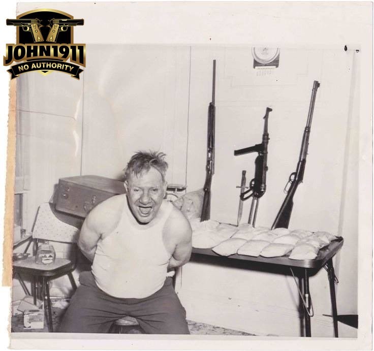 Heroin Bust NYC 1962. Notice the German Sub-Gun. That's full auto. 