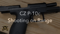 CZ P-10c Pistol On Range