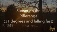 Sunset on The Rifle Range