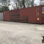 Shipping container damaged