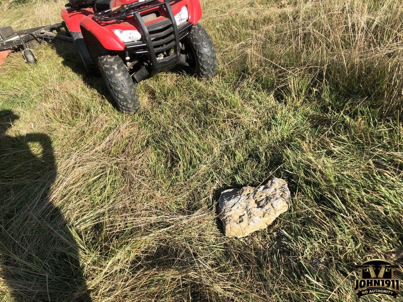 Two Stumps & a Rock. Broken Bush Hog