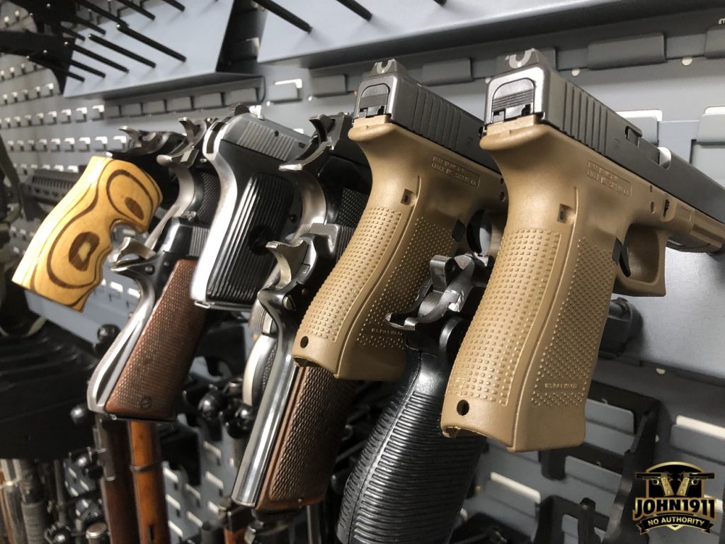 Secure It gun storage. High density pistol storage.