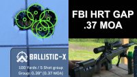 FBI HRT Rifle Made by GAP. .37 MOA. 100 yards. 5 Shot Group.