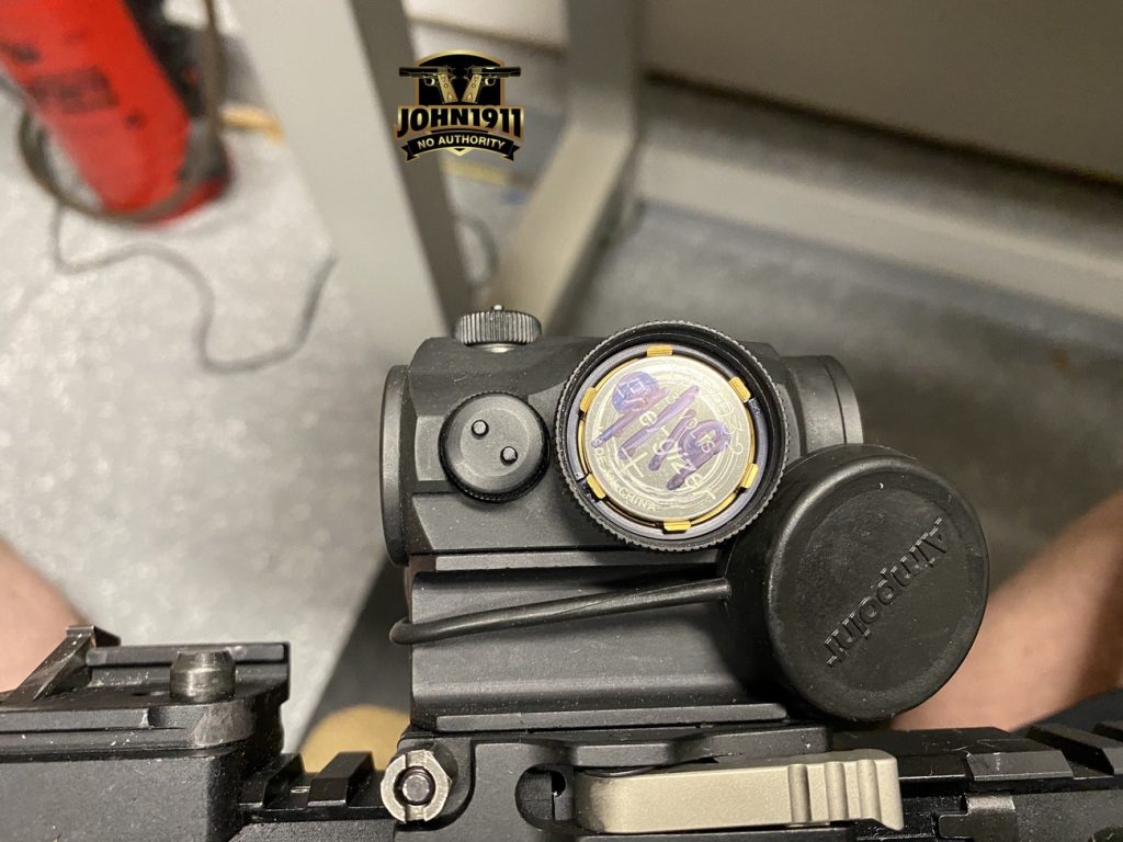 Old AimPoint Battery Markings