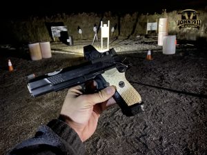 EDC X9L Shooting at night.