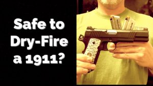 How to dry-fire a 1911.