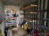 Shipping container shelving