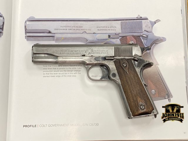 Larry Vickers’ 1911 Guide with a 1914 year produced 1911.