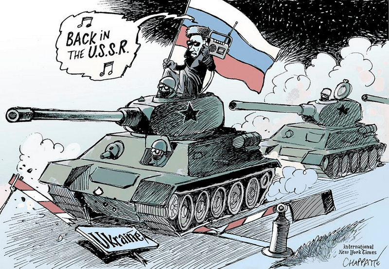 Political Cartoon Russia Ukraine War 2022