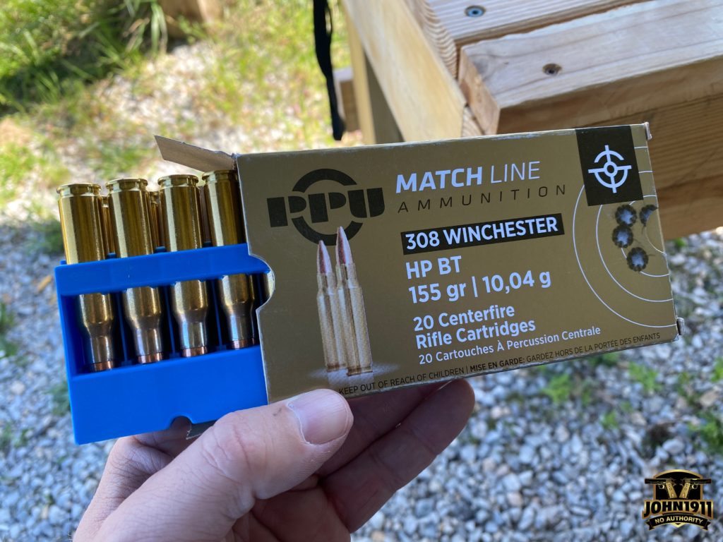 PPU Match 308 ammo.