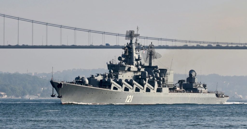Russian Missile Cruiser Moskva.