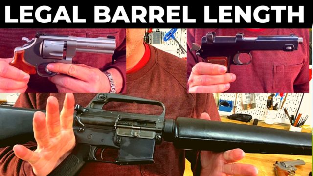 How to measure firearm barrel length.