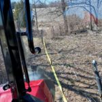 Pulling up barbed Wire Fence with Massey Ferguson 4707 Tractor