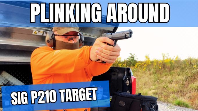 SIG P210 - Plinking Around