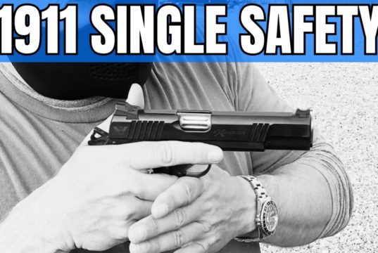 How to work the 1911 Single Sided Safety