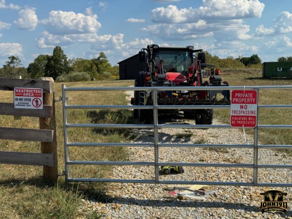 Post barn construction range clean up.