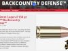 Hornady Backcountry Defense - 9mm Bear Load.