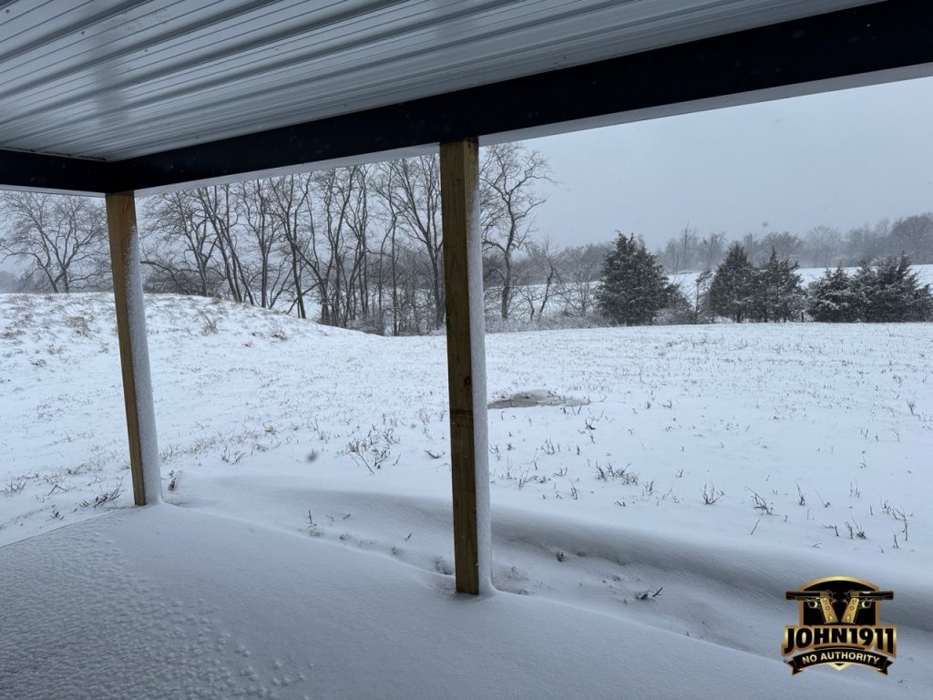 Crazy weather at the John1911 Gun Range.