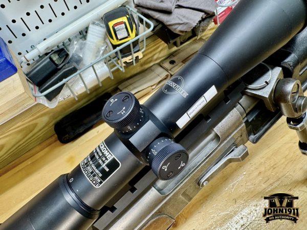 New production SCROME J8 scope and mount installed.