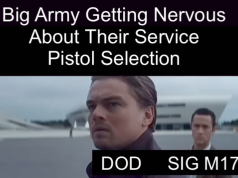 Pentagon drops the SIG P320 / M17 pistol from military service.