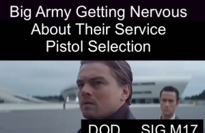 Pentagon drops the SIG P320 / M17 pistol from military service.