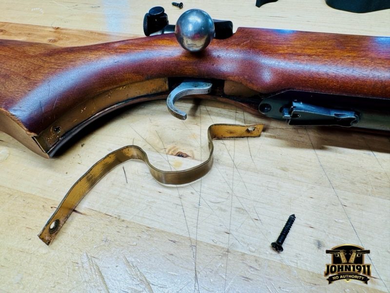 Mossberg 44 US Trigger Guard Repair.