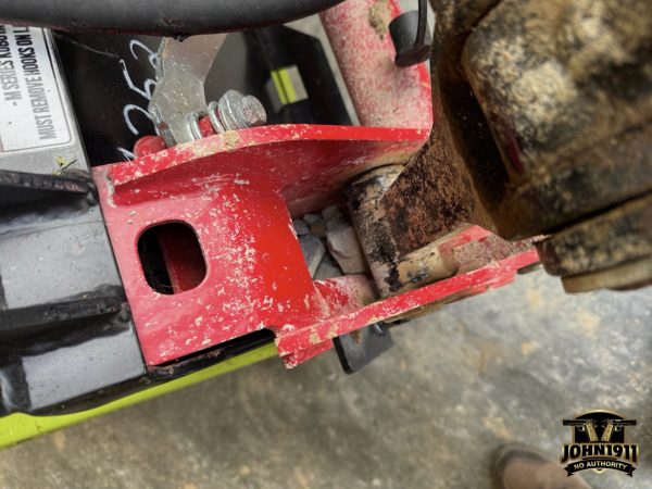 Gravel with the tractor.