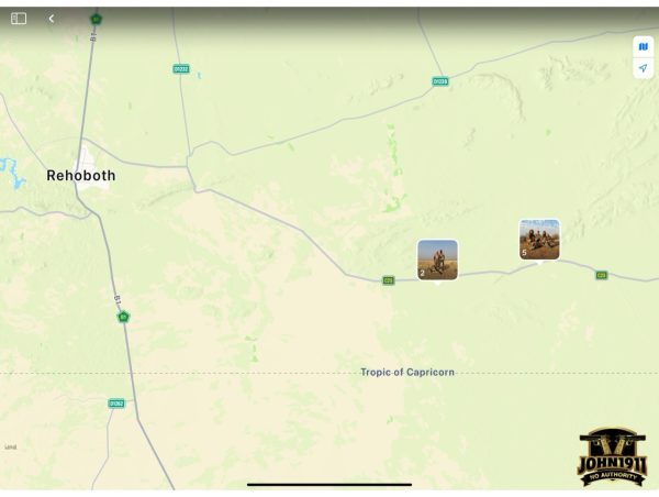 Namibia Sable Hunt Geo-tag.