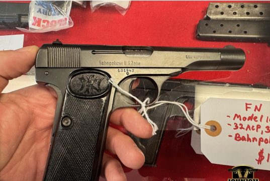 Bahnpolizei US Zone Pistol. FN 1922