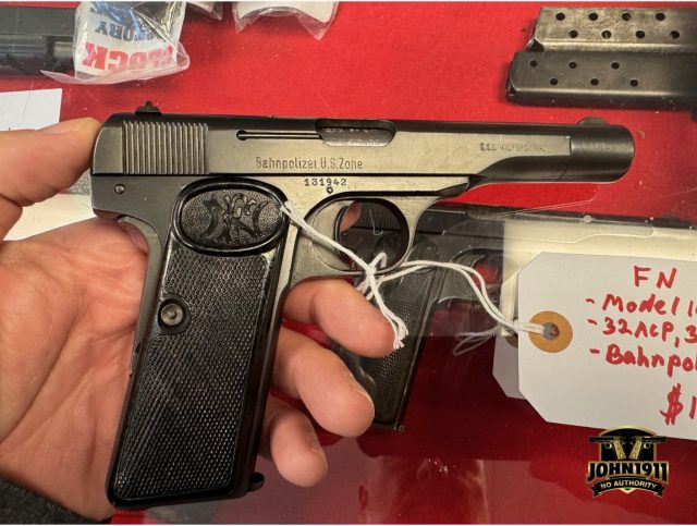 Bahnpolizei US Zone Pistol. FN 1922