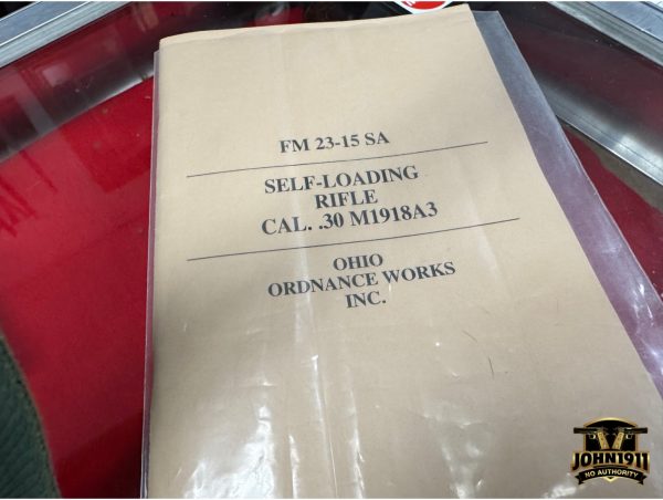 Semi-Automatic BAR Ohio Ordnance Works