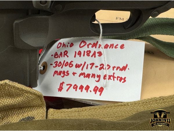 Semi-Automatic BAR Ohio Ordnance Works