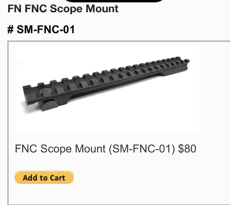 Stormwerkz.com FN FNC Red Dot / Scope Mount.