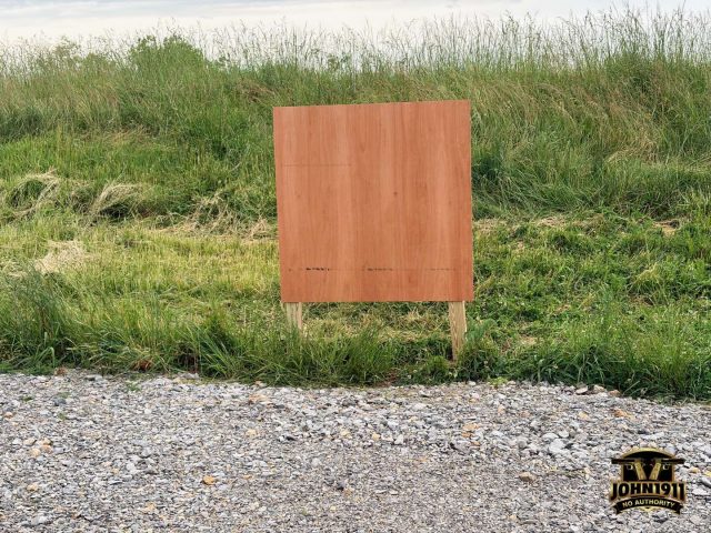 Bullseye Range Target Backer - 1 25 Yard John1911 Bullseye Range.