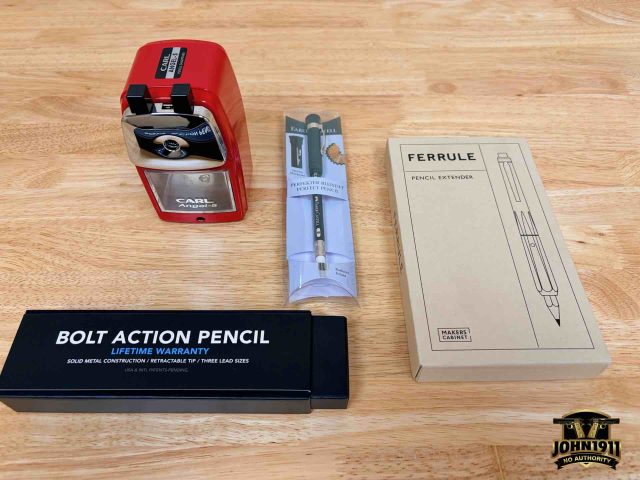 The pencil setup Going back to pencils.